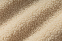 Oversize Fleece Lining Faux Leather Flight Bomber Jacket