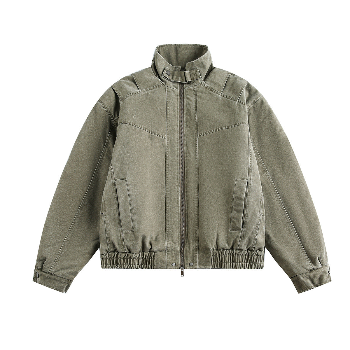 Classic Baggy Flight Funnel Denim Jackets