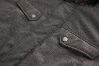 Grey Faux Fur Hooded Flight Jacket