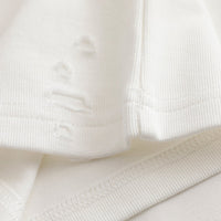 425g WHITE RIPPED T-SHIRT