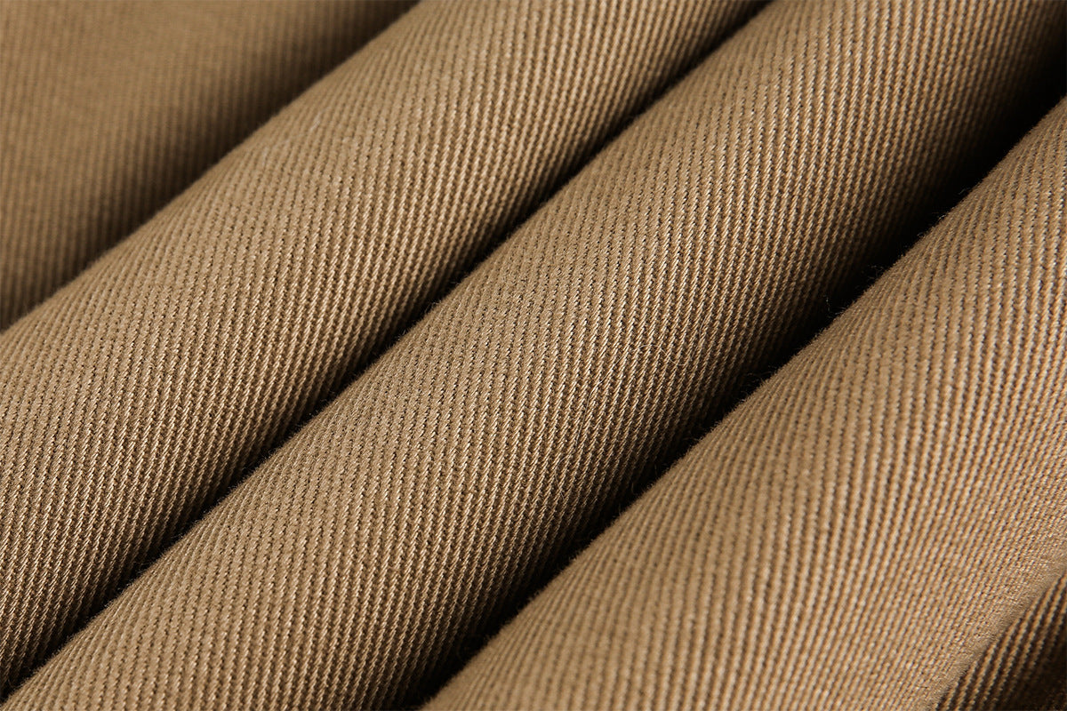 Brown Faux Fur Cropped Funnel Jacakets