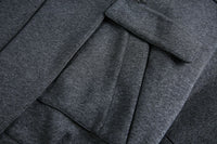 Grey Detachable Faux Fur Neck Hiking Jacket