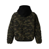 Army Green Hooded Layer Jacket