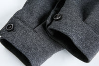 Grey Detachable Faux Fur Neck Hiking Jacket