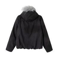 Asymmetrical Zip Hooded Jacket