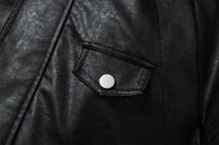 Detachable Fleece Neck Oversized Flight Bomber Jacket