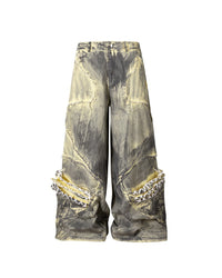 Spaced Metal Gather Pants