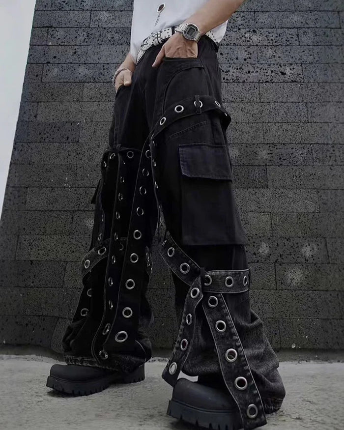 Belted Bondage Denim Pants