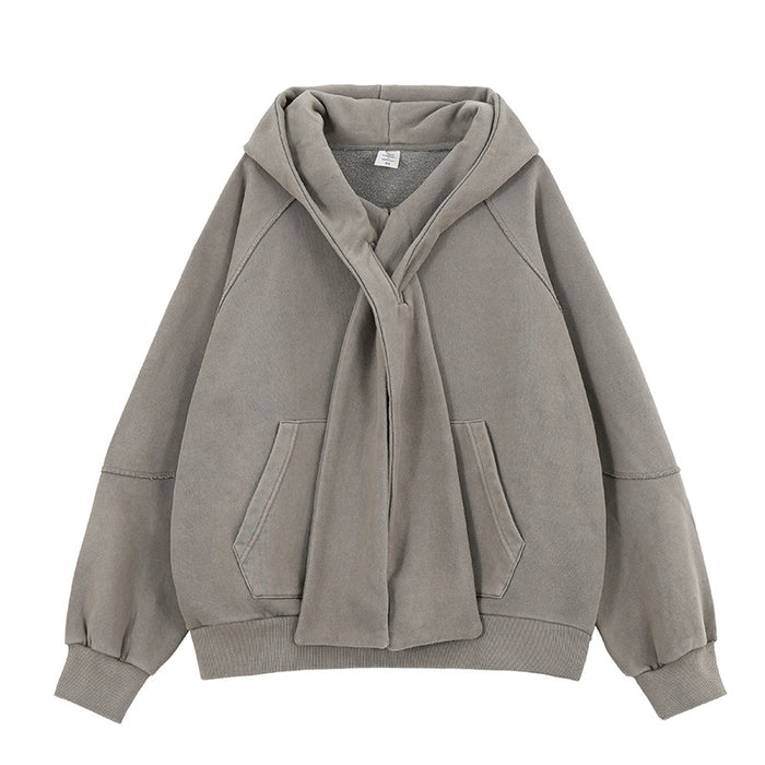 Oversized Scarfed Hoodie
