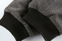 Grey Faux Fur Hooded Flight Jacket