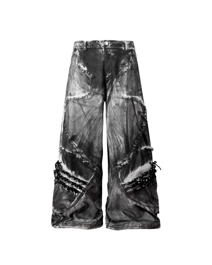 Spaced Metal Gather Pants