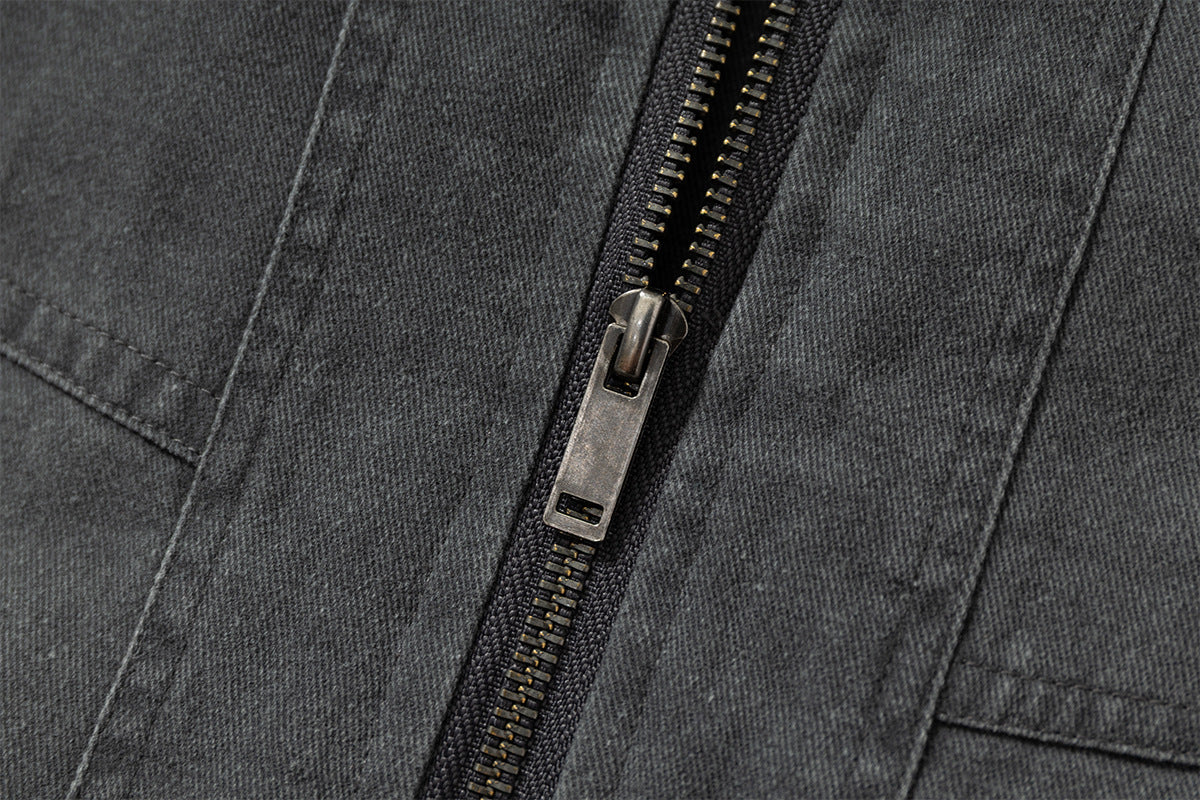 Classic Baggy Flight Funnel Denim Jackets