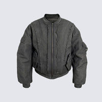 Distressed Grey Flight Bomber