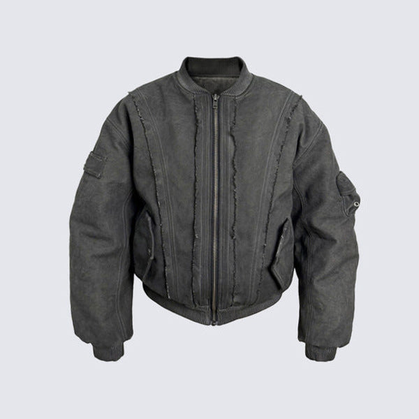 Distressed Grey Flight Bomber