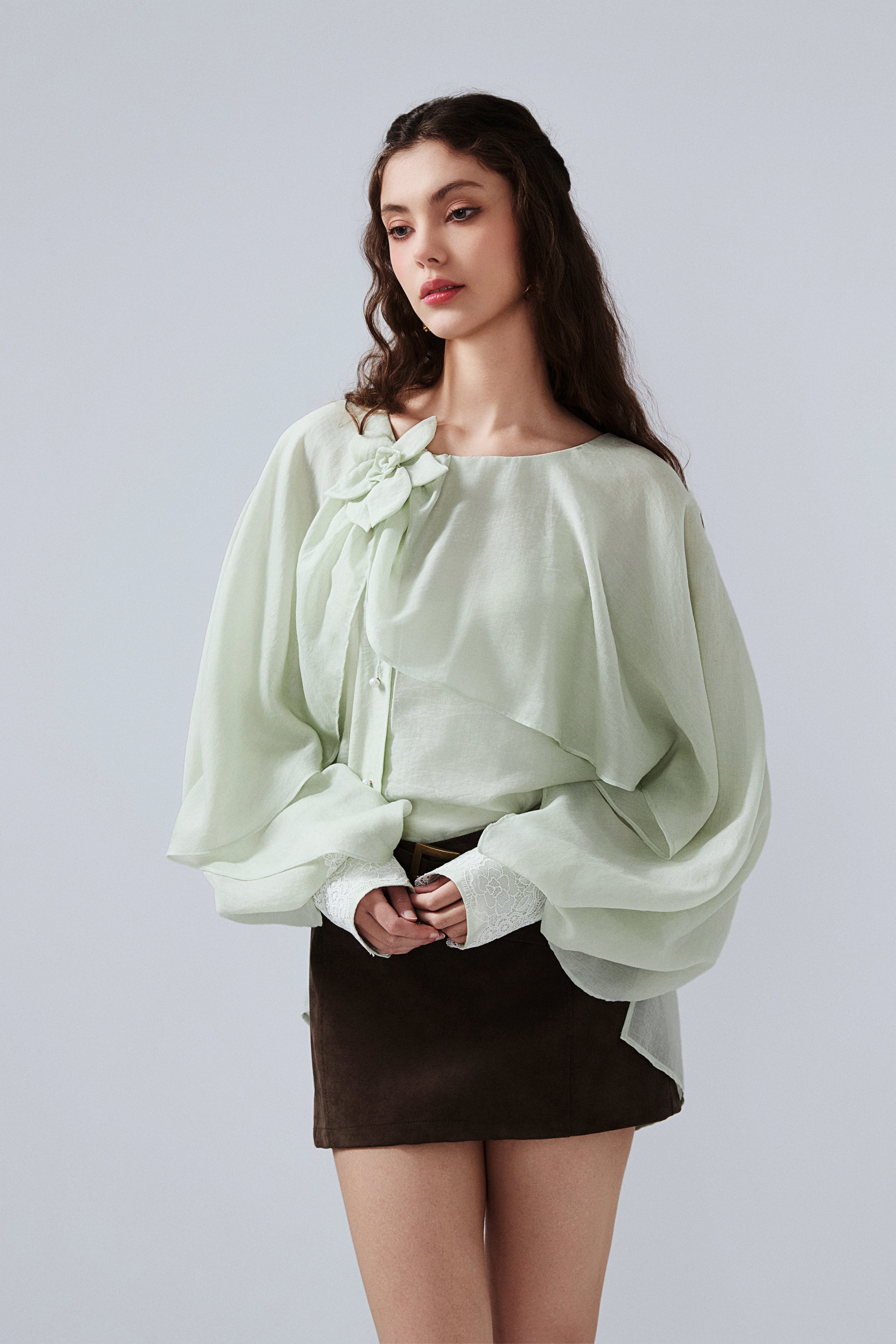Green Iris Cloak Shirt