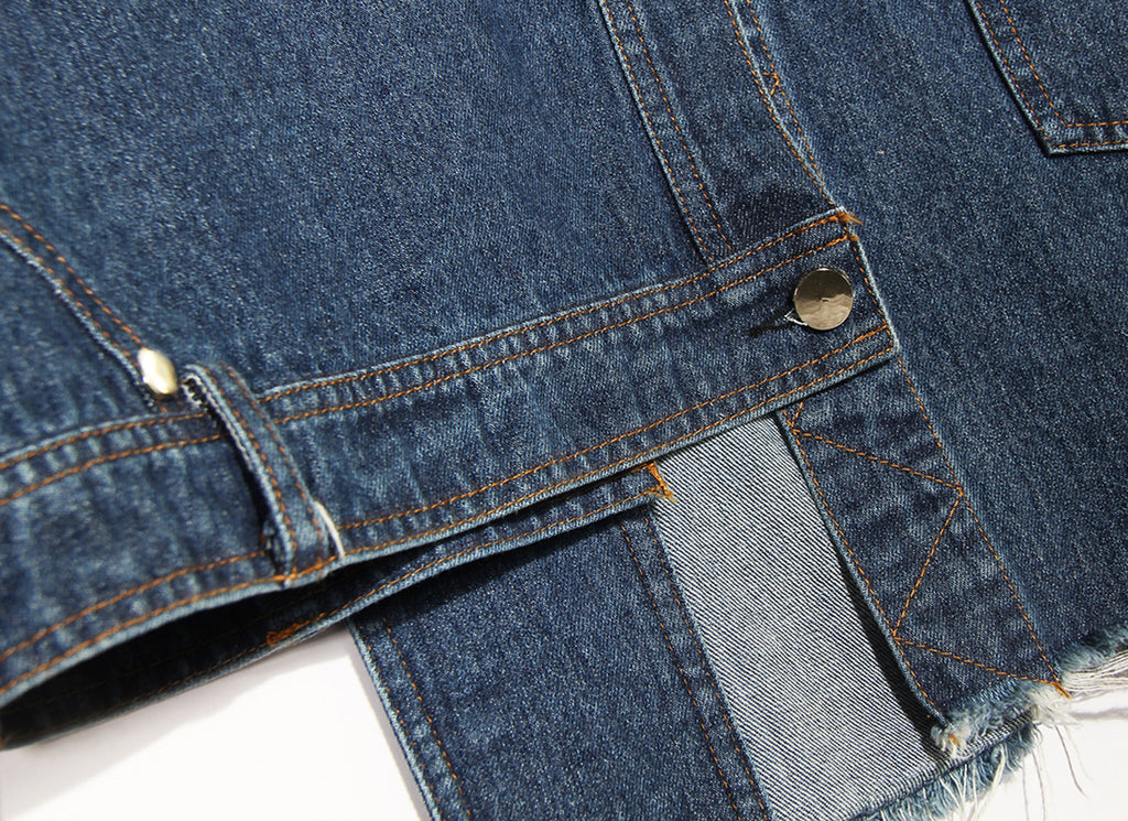 DENIM SPLIT JUMPER