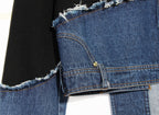 DENIM SPLIT JUMPER