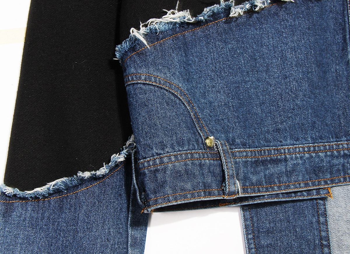 DENIM SPLIT JUMPER