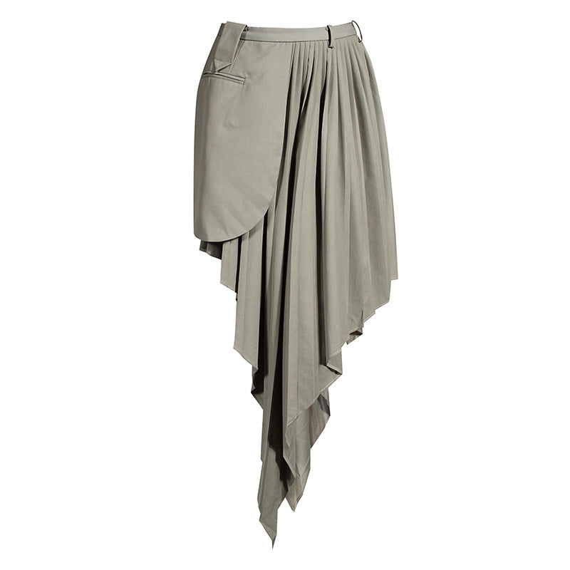 PLEATED SUIT DRESS