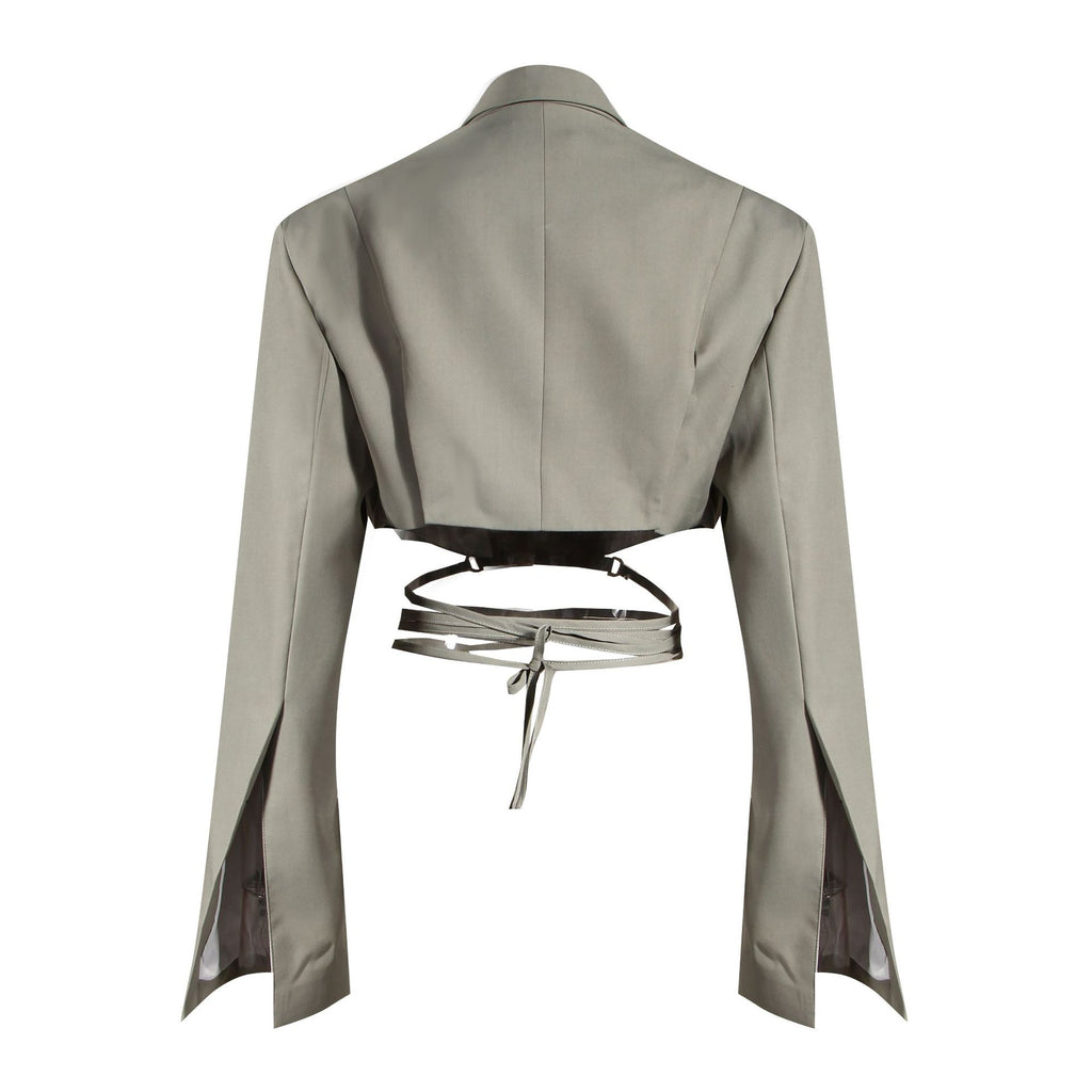 PLEATED SUIT DRESS