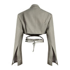 PLEATED SUIT DRESS