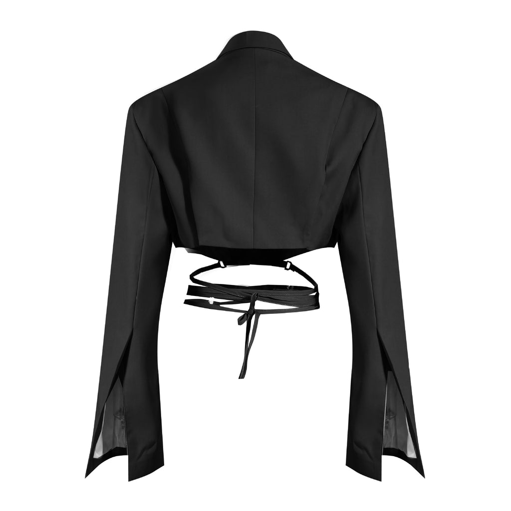 PLEATED SUIT DRESS
