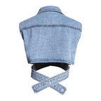 DENIM 2PCS TOP