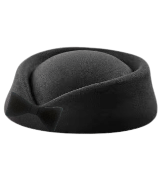 Black Bowler Hat With Bow