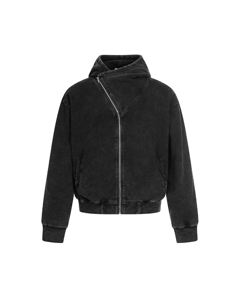 Asymmetrical Zip-Up Hoodie