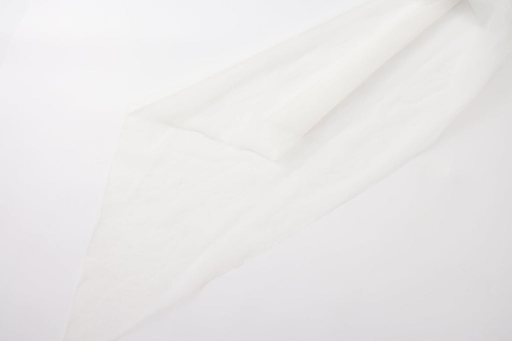 White Iridescent Tulle Fishbone Halter Top