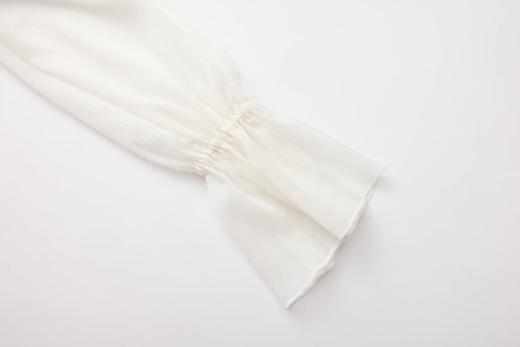 Fine Glittering White Iris Shirt