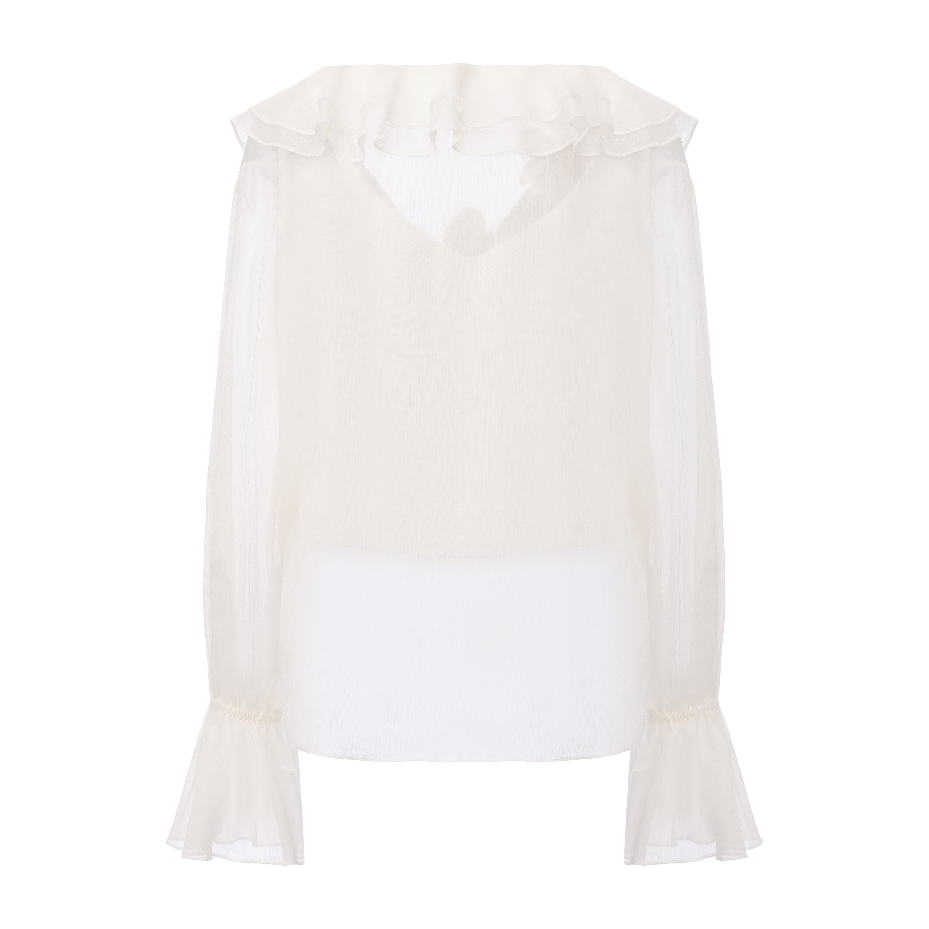 Fine Glittering White Iris Shirt