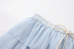 Blue Ribbon Woven Neck Top