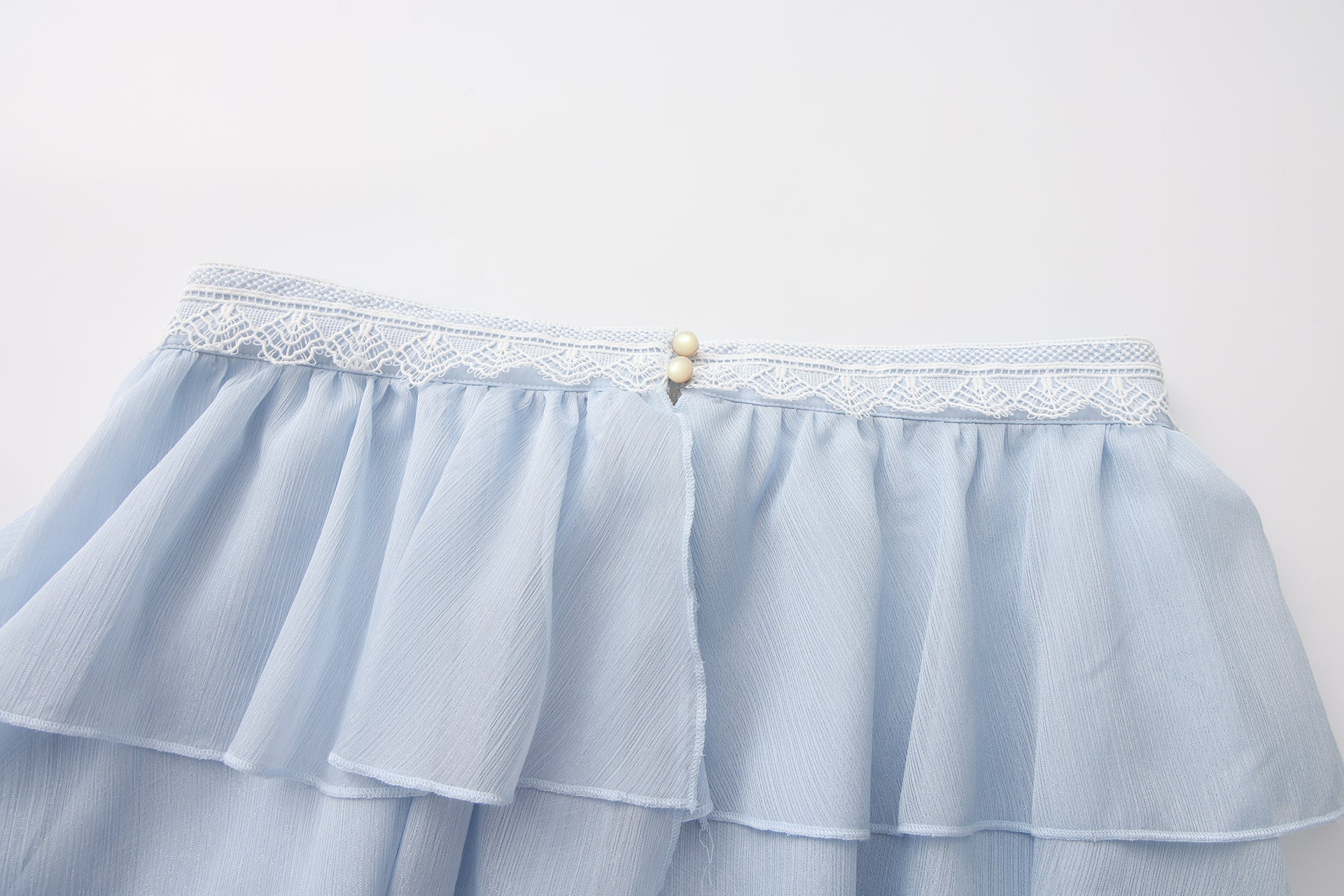 Blue Ribbon Woven Neck Top
