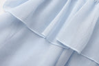 Blue Ribbon Woven Neck Top