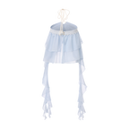 Blue Ribbon Woven Neck Top
