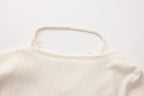 White Two-Piece Lace Halter Cardigan