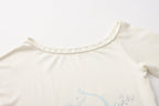 Rhinestone-Studded Pony Print T-Shirt