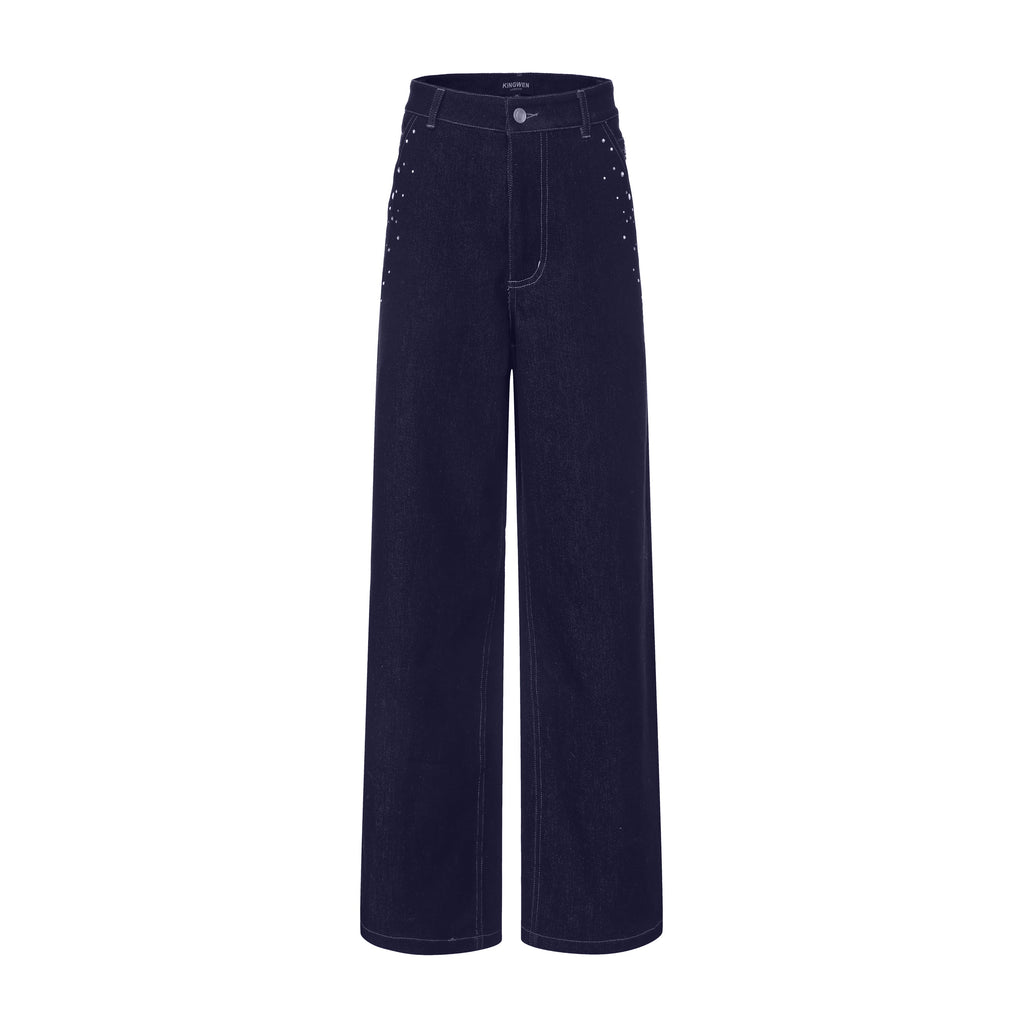 Diamond-Studded Pearl Jeans