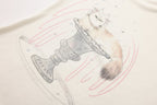 White Kitten Print T-Shirt