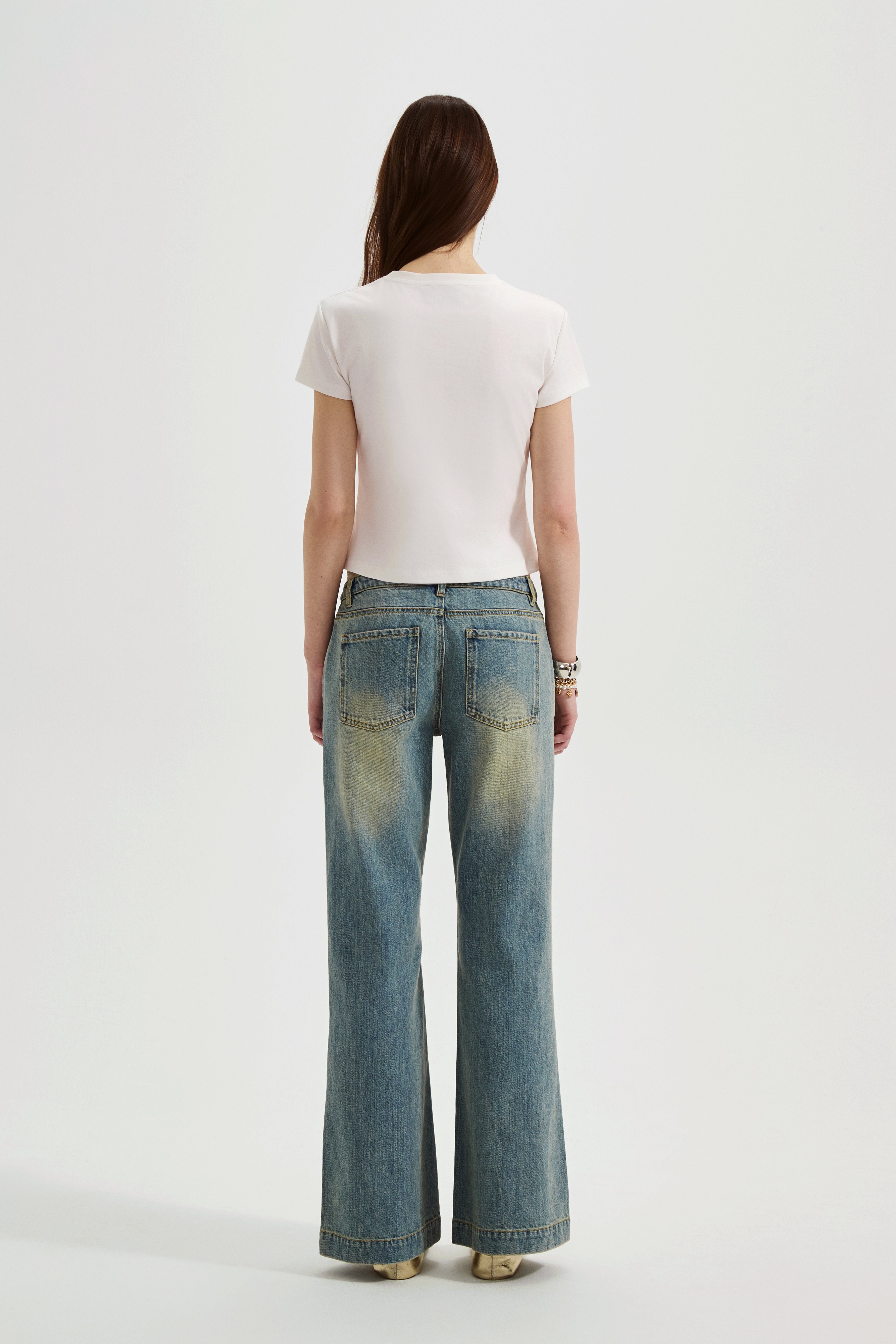 White Cat Short Sleeved Tee