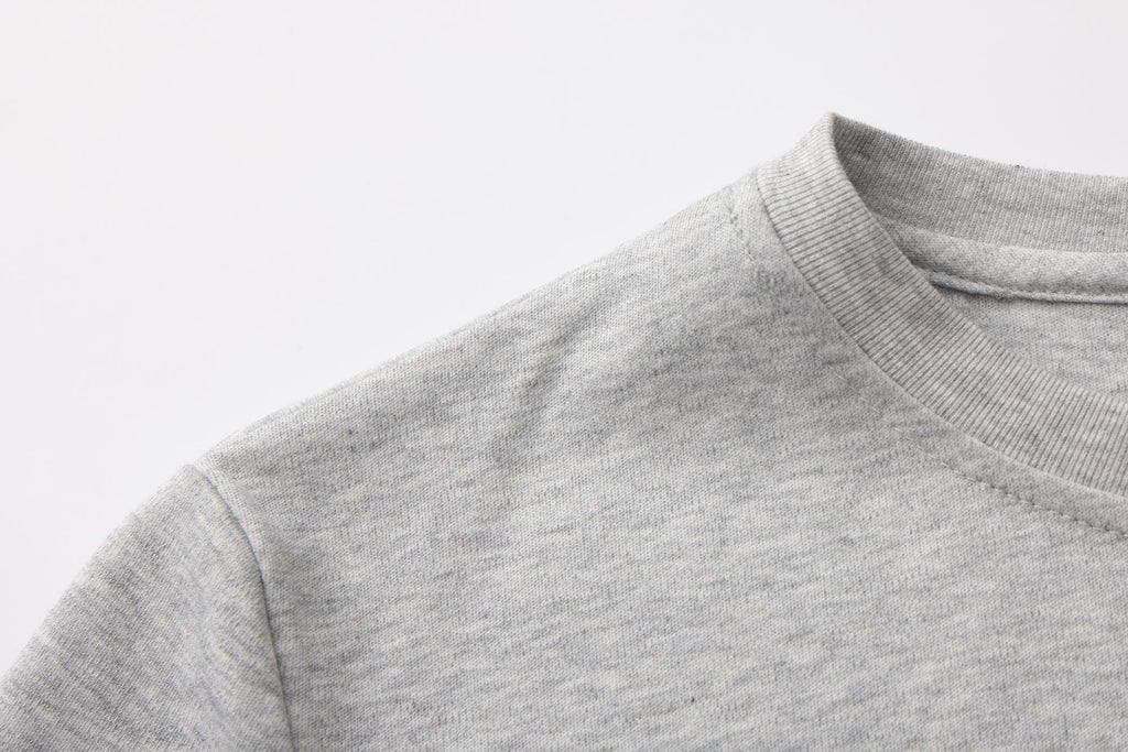 Grey Text Short Sleeved Tee