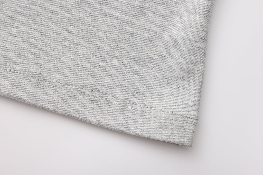 Grey Text Short Sleeved Tee