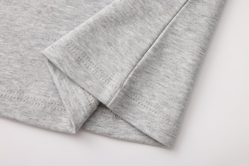 Grey Text Short Sleeved Tee