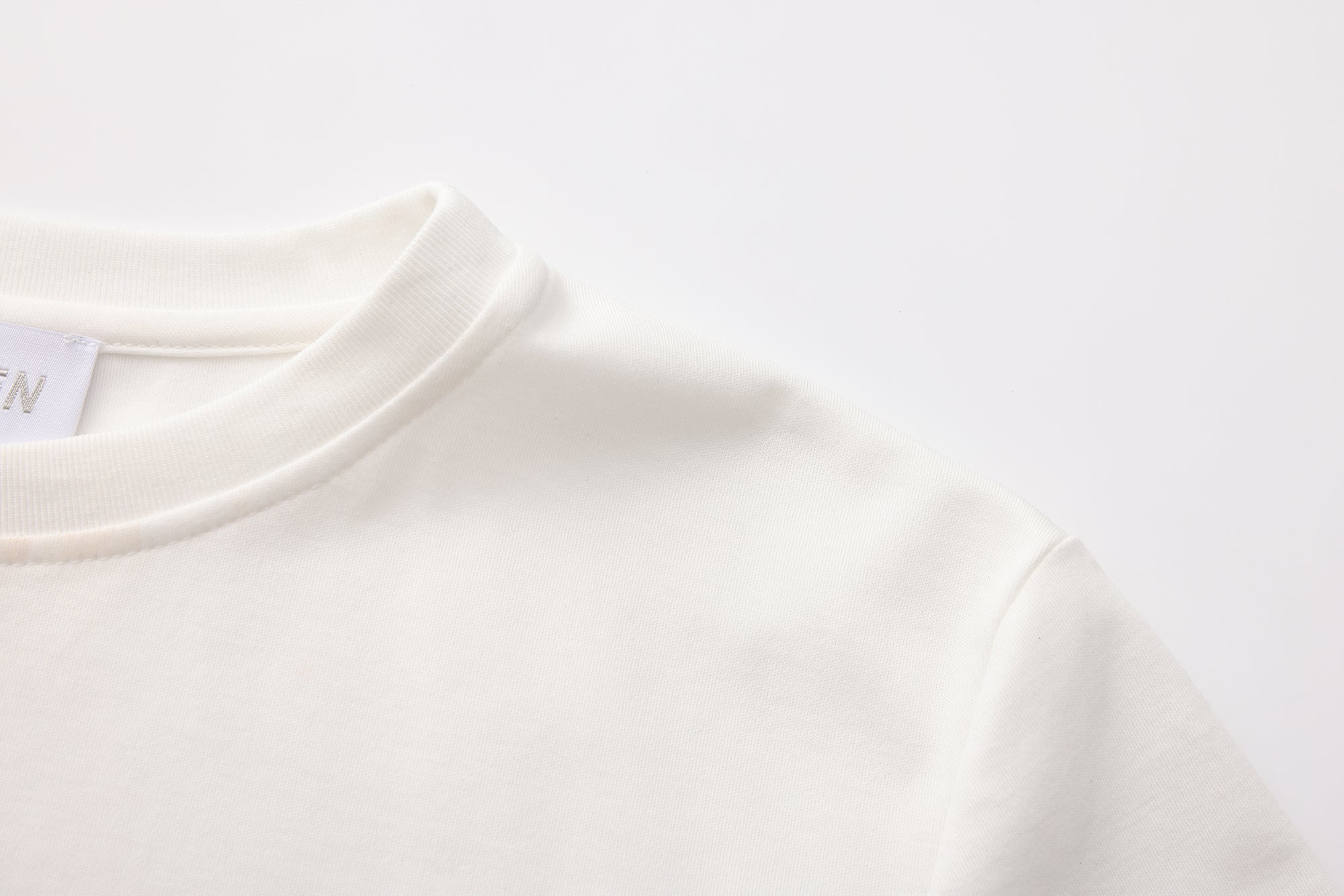 White Floral Gradient Short-Sleeved Tee