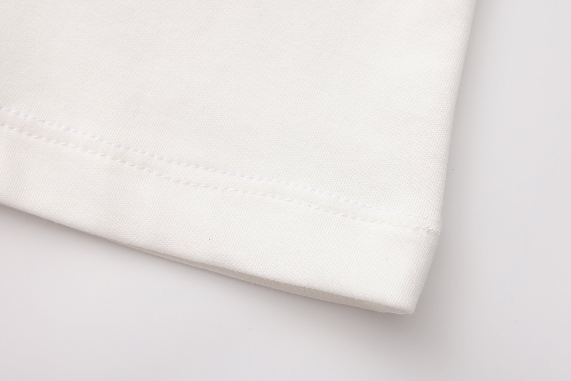 White Floral Gradient Short-Sleeved Tee