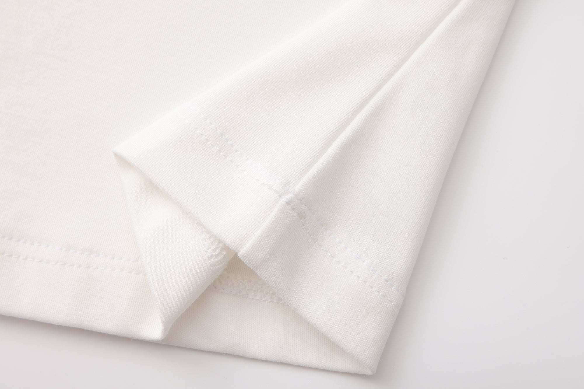 White Floral Gradient Short-Sleeved Tee