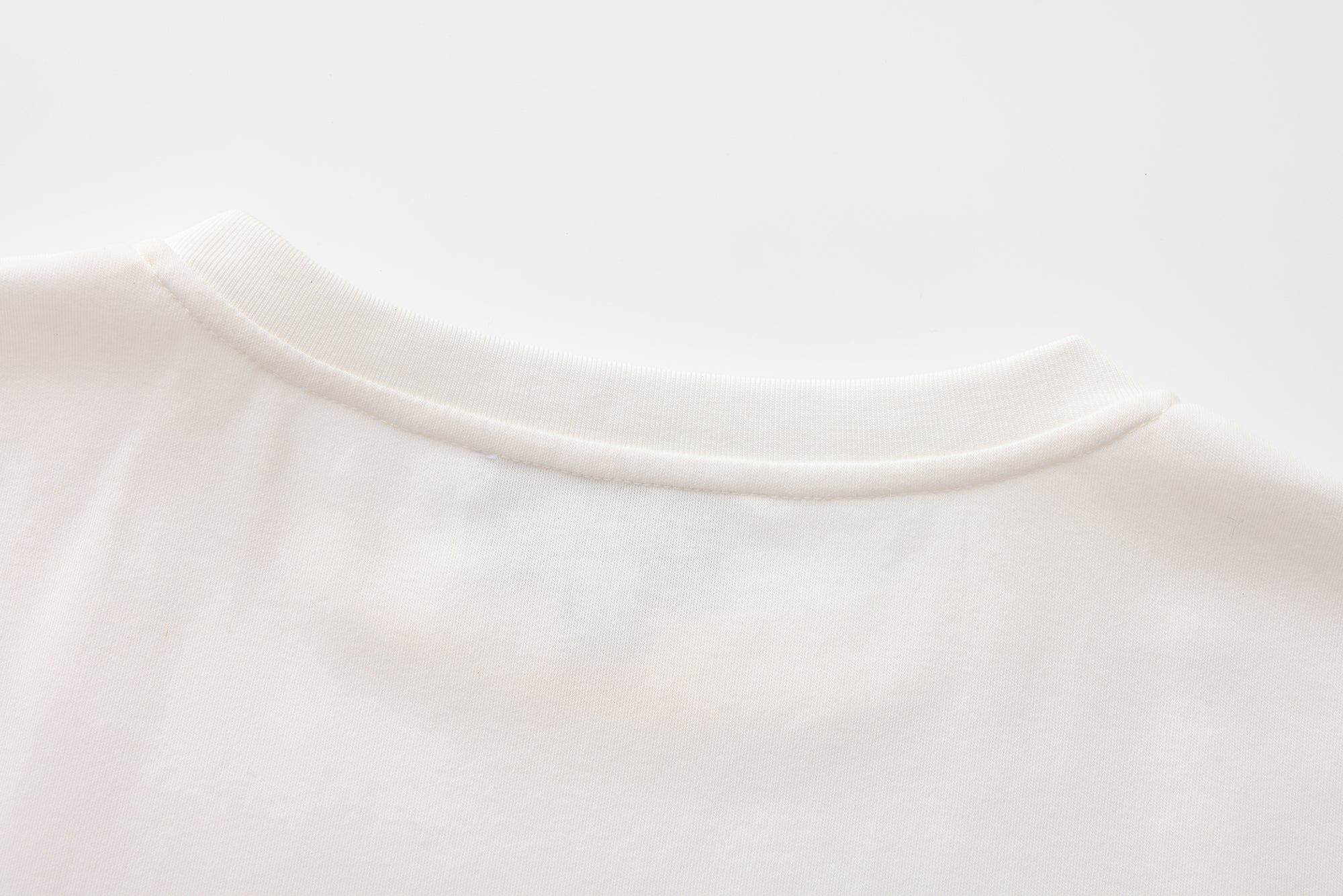 White Floral Gradient Short-Sleeved Tee