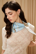 Beige Lace Mid-Neck Layering Top