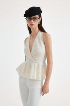 White Fitted Flare Jeans